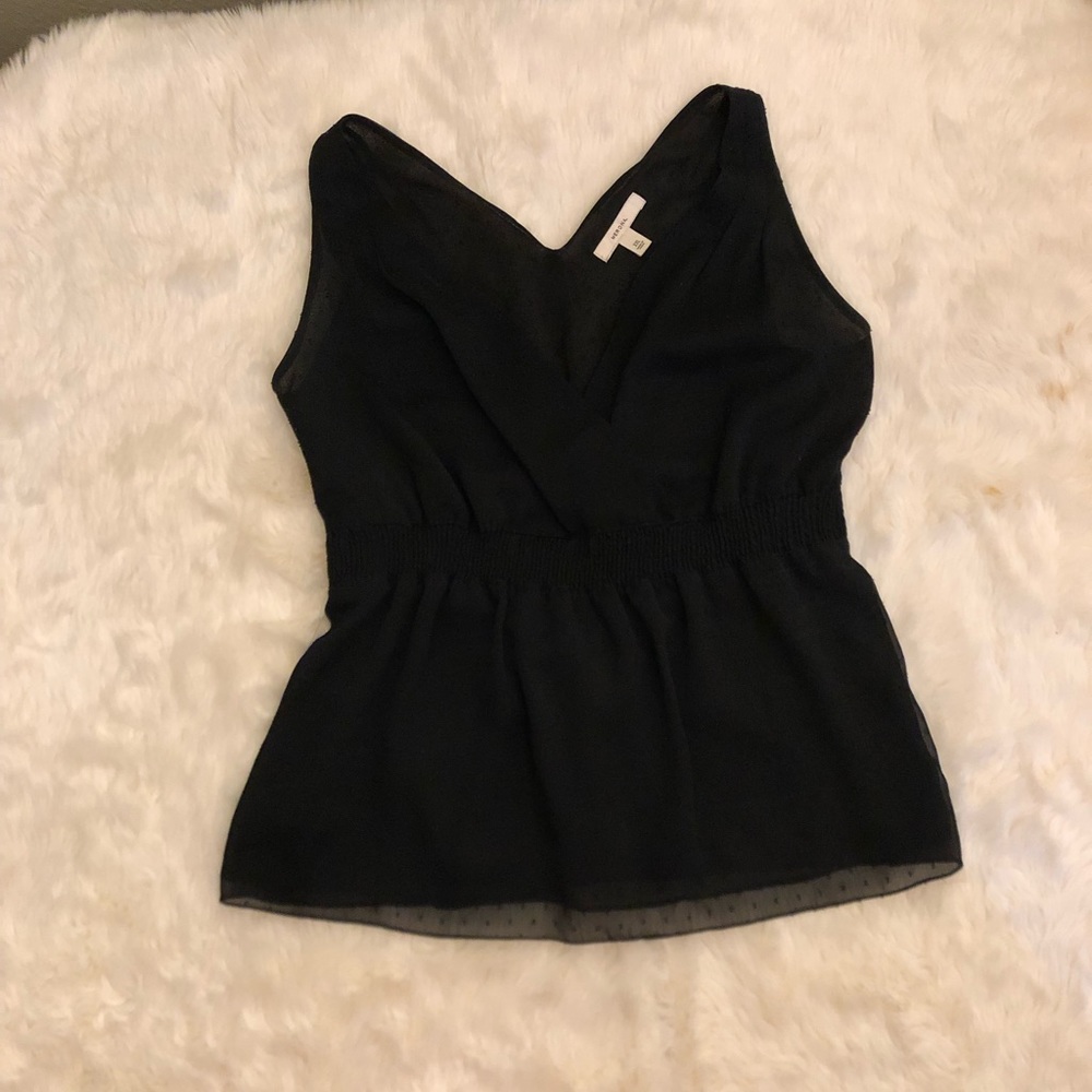 Black Wrap Front Top